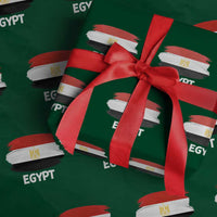 Egypt Flag Misr Pride Wrapping Paper Roll Egyptian Eagle of Saladin Heritage