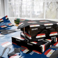 Egypt Flag Misr Pride Wrapping Paper Roll Egyptian Eagle of Saladin Heritage
