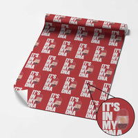 Egypt It's In My DNA Flag Fingerprint Graphic Wrapping Paper Roll Egyptian Heritage Pride Roots