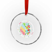 Embrace Neurodiversity Crystal Glass Ornament Neurodiverse Brain Autism Awareness ADHD Autistic TS02
