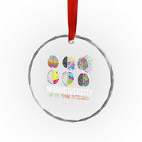 Embrace Neurodiversity Crystal Glass Ornament We All Think Differently TS02