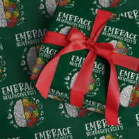 Embrace Neurodiversity Wrapping Paper Roll Autism Awareness ASD ADHD Acceptance - Wonder Print Shop