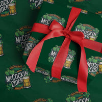 End the Day with McCockin Cider Wrapping Paper Roll Funny Irish Drinking Apple Cider St Patricks Day Adult Humor
