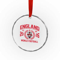 England Football Flag Crystal Glass Ornament Lion St George Cross Soccer Fan Patriotic
