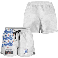 England National Football Shorts for Women Football is Coming Home Typography Sporty Style