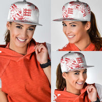 England Rugby Pride Snapback Cap Tudor Rose Flame Fire Style