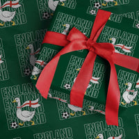 England Soccer Football Wrapping Paper Roll Silly Goose England Flag Fan Supporter