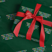 Equality Pride Wrapping Paper Roll Respect Other People's Pronouns LGBT LGBTQ Pride Ally - Wonder Print Shop