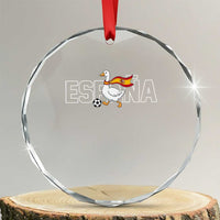 Espana Spain Soccer Football Crystal Glass Ornament Silly Goose Spanish Flag Fan Supporter