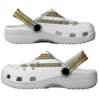 Ethiopian Traditional Habesha Costume Clogs Shoes Cross With Tilet Pattern - Wonder Print Shop