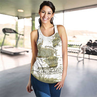 Everglades Florida Alligators Women Racerback Tank Alcatraz Est 2025 - Wonder Print Shop