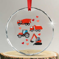 Excavator Construction Crystal Glass Ornament Car Tractor Truck Lovers - Wonder Print Shop