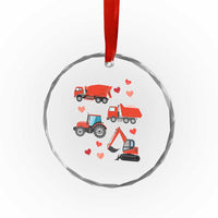 Excavator Construction Crystal Glass Ornament Car Tractor Truck Lovers - Wonder Print Shop