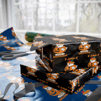 F Caw F Chicken Cute Halloween Costume Wrapping Paper Roll Funny Jack O LAttern Poultry Meme Fall Vibes - Wonder Print Shop