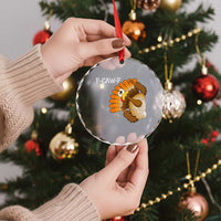 F-Caw-F Funny Silly Turkey Crystal Glass Ornament Happy Thanksgiving Day Family Dinner TS10