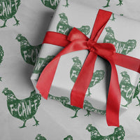 F Caw F Lucky Chicken Wrapping Paper Roll Funny St Patricks Day