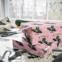 F Caw F Raven Lover Wrapping Paper Roll Funny St Patricks Day Gift
