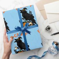 F Caw F Raven Witch Coffee Wrapping Paper Roll Funny Halloween Sarcastic Gothic Bird with Attitude - Wonder Print Shop