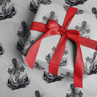 Faith Family Fishing Jesus Cross Anchor Wrapping Paper Roll Funny Christian Fisherman