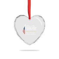 Faith Fueled Turning Point Heart Crystal Glass Ornament Christian Patriot Cross and American Flag - Wonder Print Shop