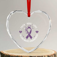 Faith Hope Love Purple Ribbon Heart Crystal Glass Ornament End Alzheimers Butterfly Graphic