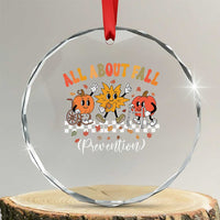 Fall Prevention Crystal Glass Ornament Autumn Thanksgiving Nurse PT OT TS10