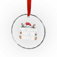 Family Matching Christmas Crystal Glass Ornament Most Likely To Fart On Santa's Lap - Wonder Print Shop