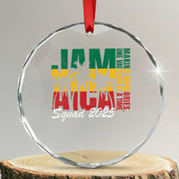 Family Vacation Jamaica 2025 Crystal Glass Ornament Matching Girls Trip Jamaica Squad TS10