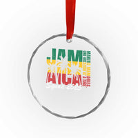 Family Vacation Jamaica 2025 Crystal Glass Ornament Matching Girls Trip Jamaica Squad TS10