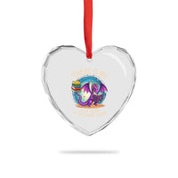 Fantasy Dragon Book Lover Heart Crystal Glass Ornament There Is No Such Thing As Too Many Books