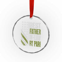 Father In Law Golf Crystal Glass Ornament Best FIL By Par Fathers Day Gift for Golfers