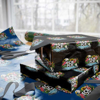 Fck Ice Wrapping Paper Roll Retro Floral FDT Protest Satirical Graphic