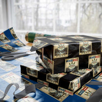 Fck Ice Wrapping Paper Roll Retro Tarot Card FDT Protest Satirical Graphic