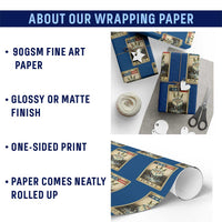 Fck Ice Wrapping Paper Roll Retro Tarot Card FDT Protest Satirical Graphic