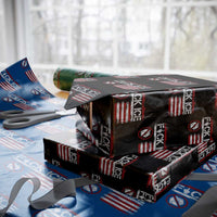 Fck Ice Wrapping Paper Roll Retro US Flag Subtle FDT Protest