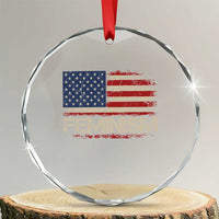 Feminism Feminist American Flag Crystal Glass Ornament Patriotic Womens Rights