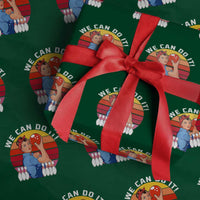 Feminist Bowling Wrapping Paper Roll We Can Do It - Wonder Print Shop