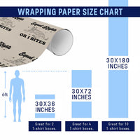 Feminist Cat Wrapping Paper Roll Equal Rights or I Bites Human Rights - Wonder Print Shop