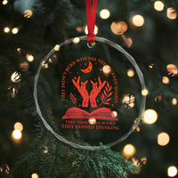 Feminist Witch Crystal Glass Ornament They Didnt Burn Witches Women Halloween Feminism TS10