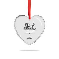 Feral Moms Social Club Heart Crystal Glass Ornament Western Cowgirl Mom Mother’s Day Gift