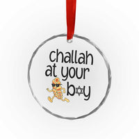Festival Of Lights Gift Crystal Glass Ornament Hanukkah Challah At Ya Boy - Wonder Print Shop