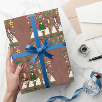 Festive Goose On The Loose Christmas Wrapping Paper Roll Cute Xmas Duck Silly Gooses Coquette Bow - Wonder Print Shop