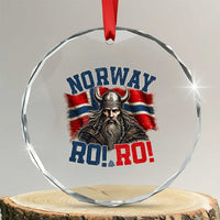 Fierce Norway Viking Warrior Ro Ro Crystal Glass Ornament Patriotic Norge Norwegian Flag Funny Rowing Support