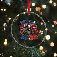 Fierce Norway Viking Warrior Ro Ro Crystal Glass Ornament Patriotic Norge Norwegian Flag Funny Rowing Support