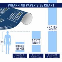 Fight Sarcoma Cancer Awareness Wrapping Paper Roll Yellow Ribbon Vintage American Flag