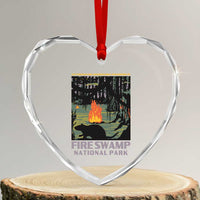 Fire Swamp National Park Heart Crystal Glass Ornament Inconceivable Fantasy Adventure - Wonder Print Shop
