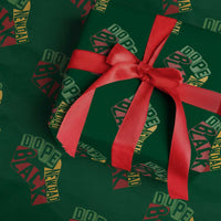 First Fathers Day Black Dad Wrapping Paper Roll New Dad Gift