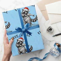 First Of All I Am A Delight Wrapping Paper Roll Funny Christmas Raccoon - Wonder Print Shop