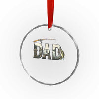 Fishing Dad Crystal Glass Ornament Funny Angler Fathers Day Gift