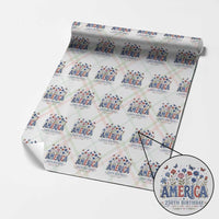 Floral 250th Anniversary Wrapping Paper Roll Wildflower Independence Day 250 Years Birthday 1776 2026